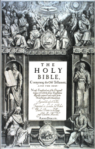COVER OF THE KING JAMES BIBLE (1611)